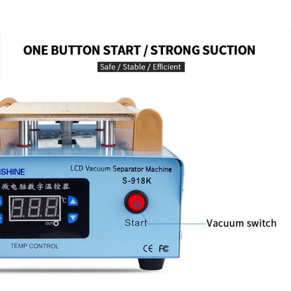 8.5 inch Workbench Screen Repair Heater Repair LCD Screen Separator Heat Separation, EU Plug, S-918K