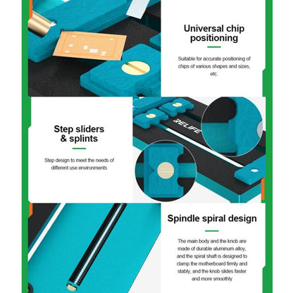 Rotary Mobile Phone Motherboard Repair Multi-Use Card Holder High Temperature Resistant Fixed Card Slot, RL-601L Mini