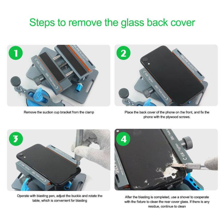2 In 1 Split Screen Rotating Mobile Phone Repair Fixture Multifunctional Rotating Clamp, RL-601S Plus