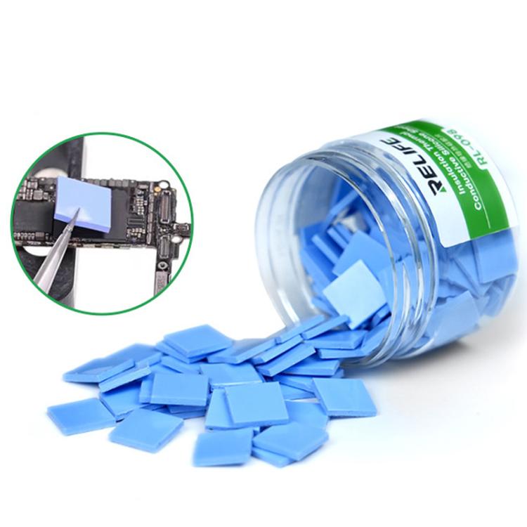 100pcs /Box Soft Compressible Insulating Thermal Silicone Sheet For Various Electronic Devices Components