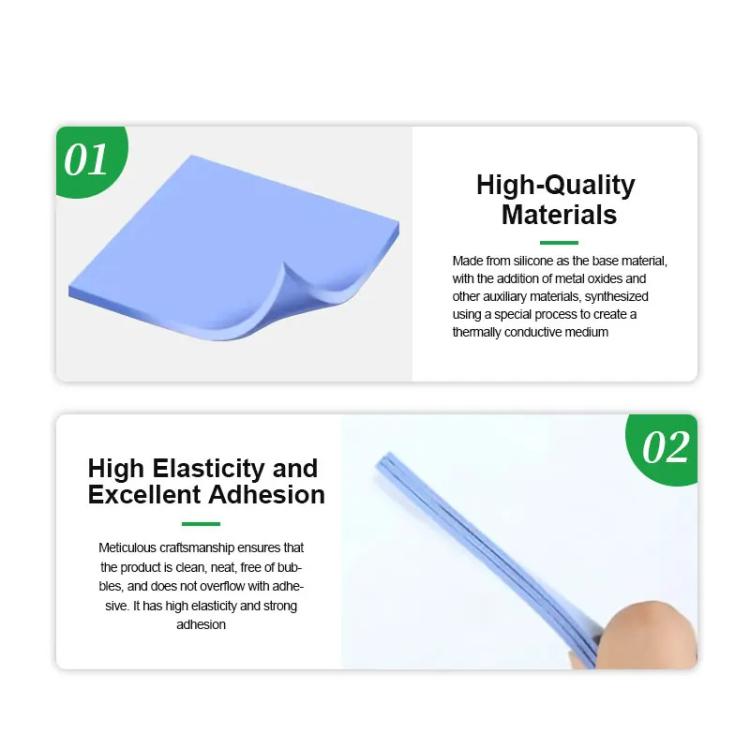 100pcs /Box Soft Compressible Insulating Thermal Silicone Sheet For Various Electronic Devices Components