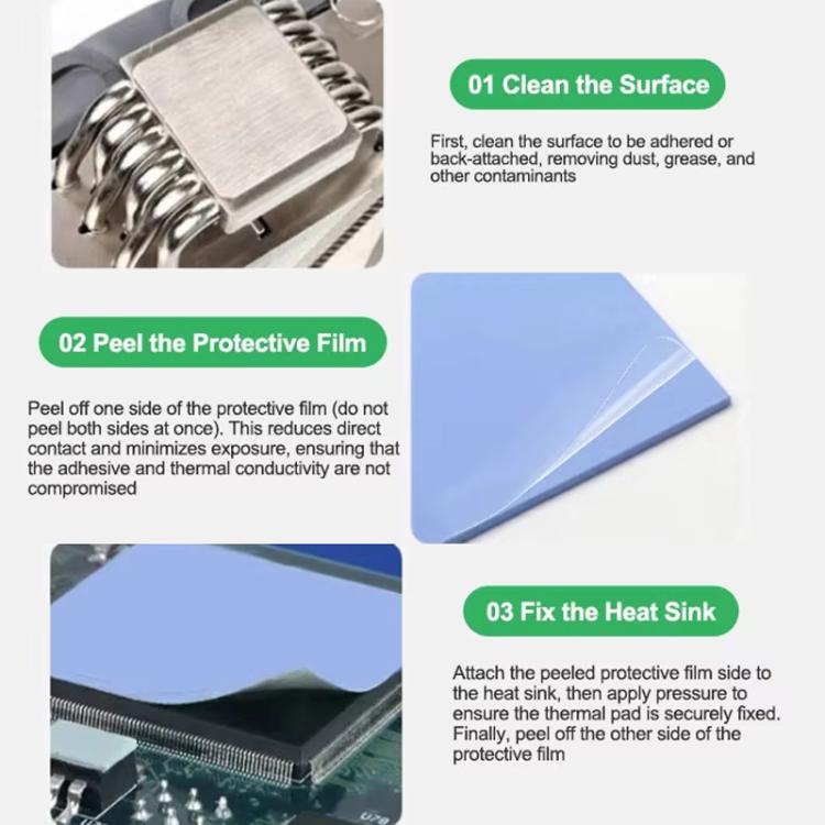 100pcs /Box Soft Compressible Insulating Thermal Silicone Sheet For Various Electronic Devices Components