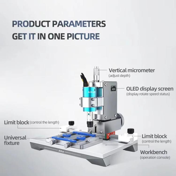 AiXun 2nd Generation Intelligent BGA Chip Polisher Phone Motherboard Automatic Repair Screen IC Degumming Machine