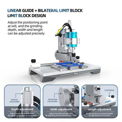 AiXun 2nd Generation Intelligent BGA Chip Polisher Phone Motherboard Automatic Repair Screen IC Degumming Machine