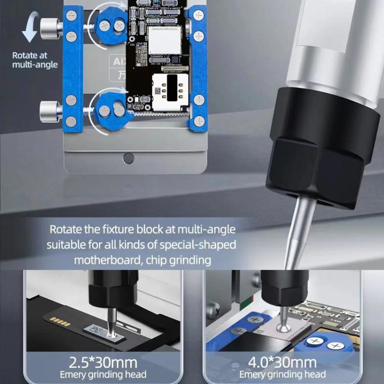 AiXun 2nd Generation Intelligent BGA Chip Polisher Phone Motherboard Automatic Repair Screen IC Degumming Machine, US Plug, EU Plug