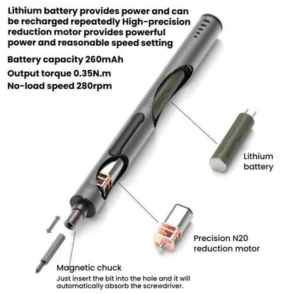 31pcs Mini Rechargeable Electric Screwdriver Set