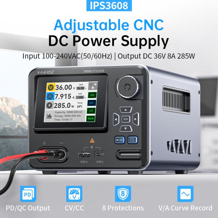 FNIRSI IPS3608 CNC DC Adjustable Regulated Power Supply High-Power Upper Computer