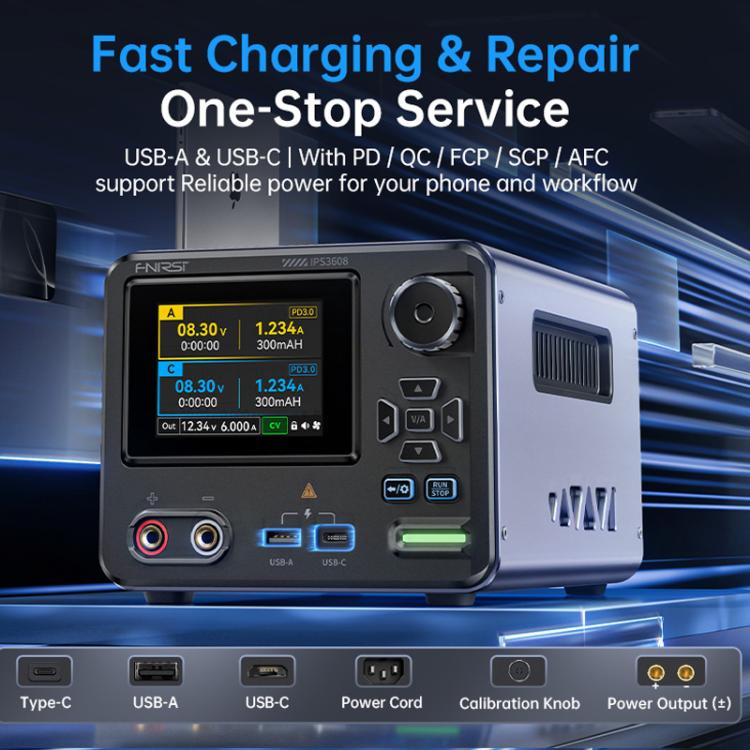 FNIRSI IPS3608 CNC DC Adjustable Regulated Power Supply High-Power Upper Computer