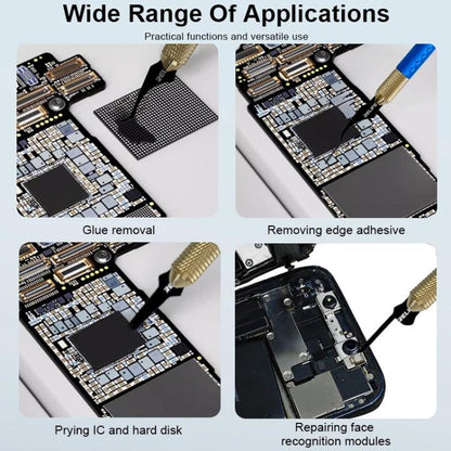 Multi-functional Mobile Phone Repair Blade Set Pry IC Chip CPU Layers Scrape Edge Rubber Degumming Tool