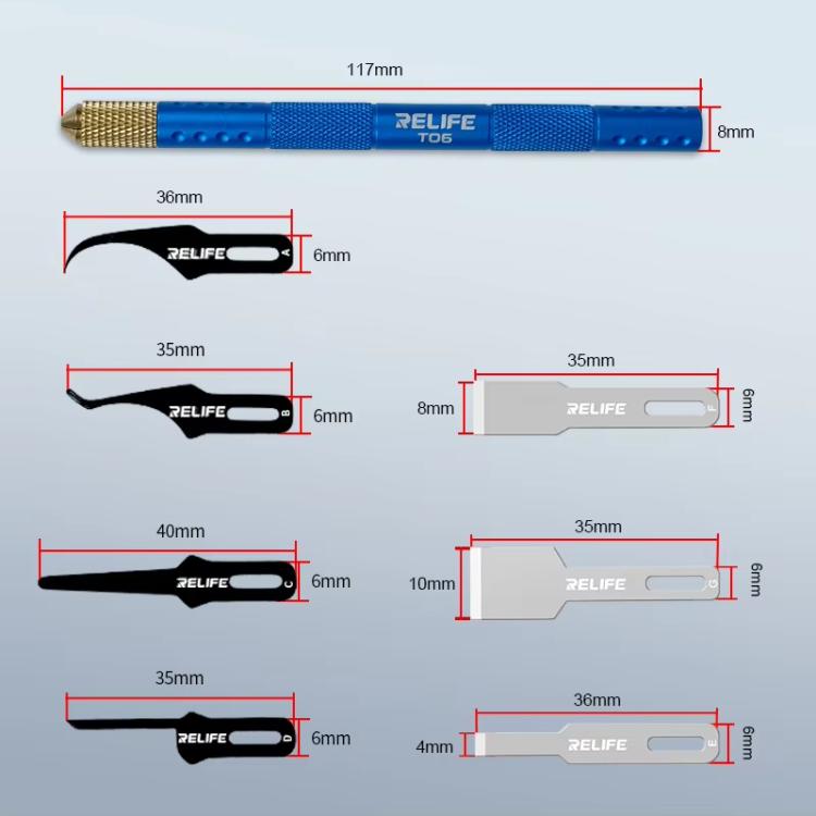 Multi-functional Mobile Phone Repair Blade Set Pry IC Chip CPU Layers Scrape Edge Rubber Degumming Tool