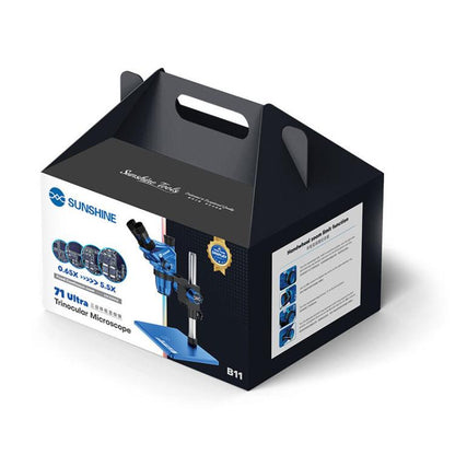 SUNSHINE 71 Ultra-B11 Cell Phone Repair Trinocular Microscope Staggered / Continuous Zoom HD Microscope