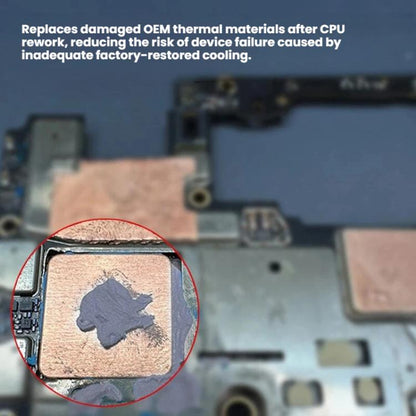 100pcs Red Copper Thermal Cooling Pads For Android Phone CPU High Conductivity Copper Sheets