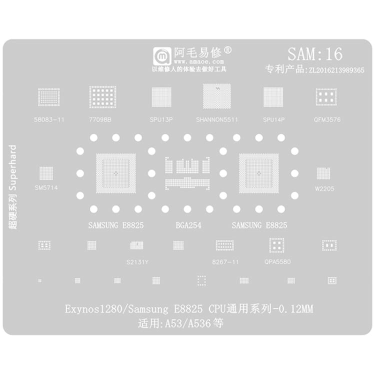 AMAOE For Samsung BGA Reballing Stencil Soldering Repair Tool