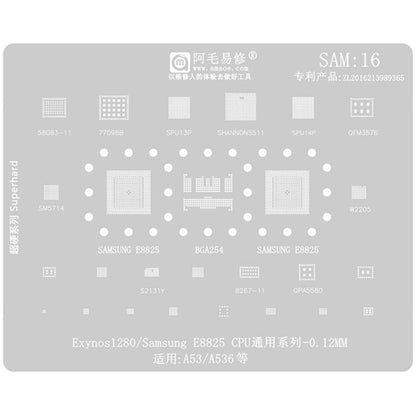 AMAOE For Samsung BGA Reballing Stencil Soldering Repair Tool