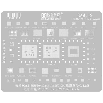 AMAOE For Samsung BGA Reballing Stencil Soldering Repair Tool