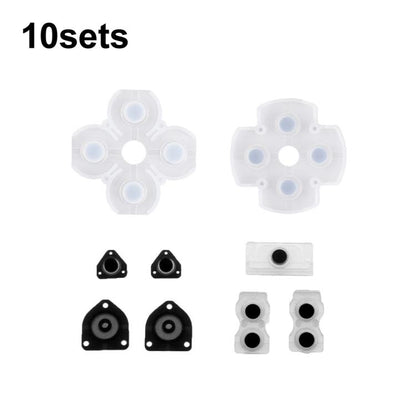 Gamepad Conductive Rubber Button Soft Pad, For PS2 10sets, For PS3 10sets, For PS4 10sets 1.0, For PS4 10sets 2.0, For PS4 10sets 3.0/4.0, For PS4 10sets 5.0
