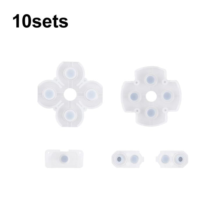Gamepad Conductive Rubber Button Soft Pad, For PS2 10sets, For PS3 10sets, For PS4 10sets 1.0, For PS4 10sets 2.0, For PS4 10sets 3.0/4.0, For PS4 10sets 5.0