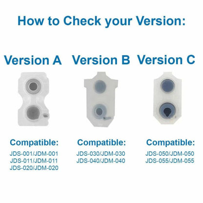 Gamepad Conductive Rubber Button Soft Pad, For PS2 10sets, For PS3 10sets, For PS4 10sets 1.0, For PS4 10sets 2.0, For PS4 10sets 3.0/4.0, For PS4 10sets 5.0