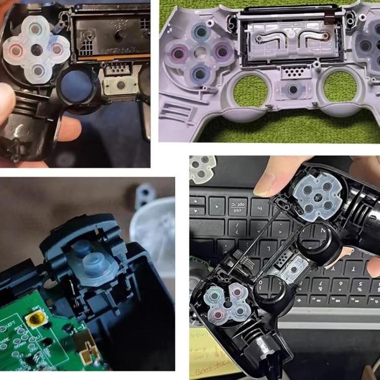 Gamepad Conductive Rubber Button Soft Pad, For PS2 10sets, For PS3 10sets, For PS4 10sets 1.0, For PS4 10sets 2.0, For PS4 10sets 3.0/4.0, For PS4 10sets 5.0