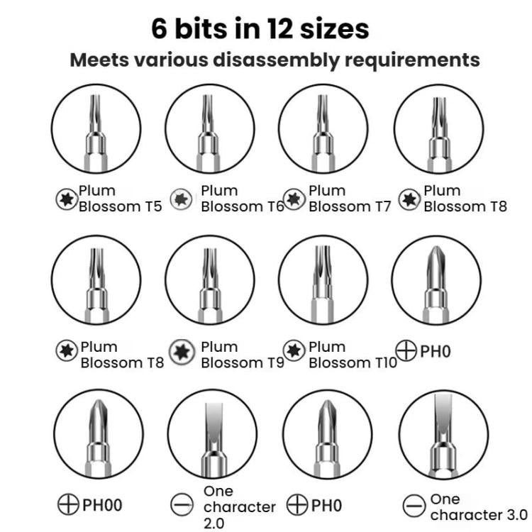 For Dyson Hair Dryers Vacuum Cleaners Repair Disassembly Screwdrivers, 6 in 1