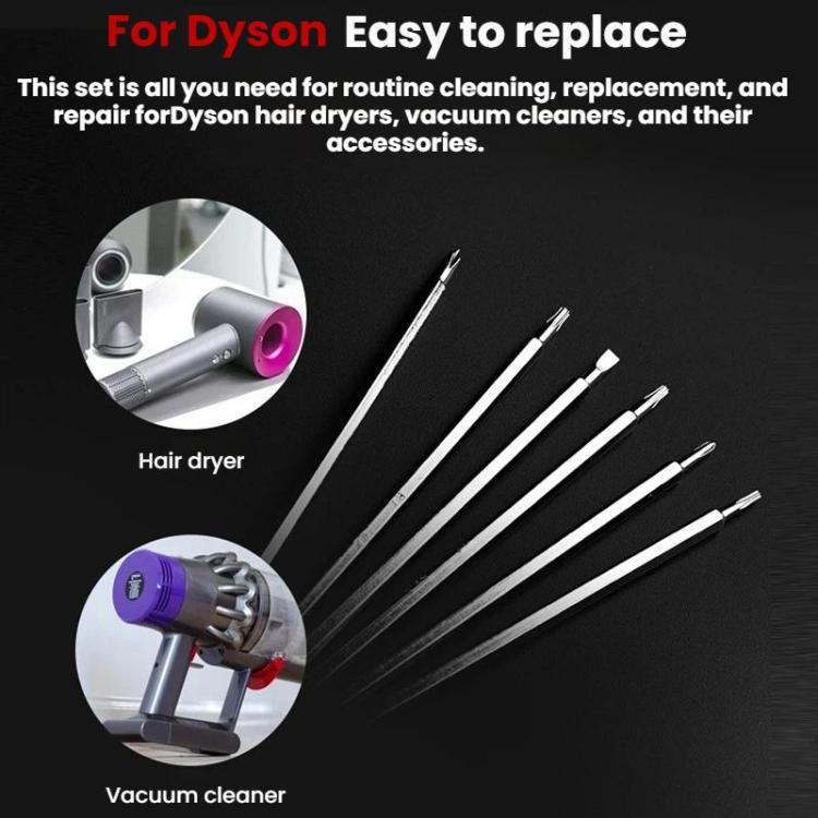 For Dyson Hair Dryers Vacuum Cleaners Repair Disassembly Screwdrivers, 6 in 1