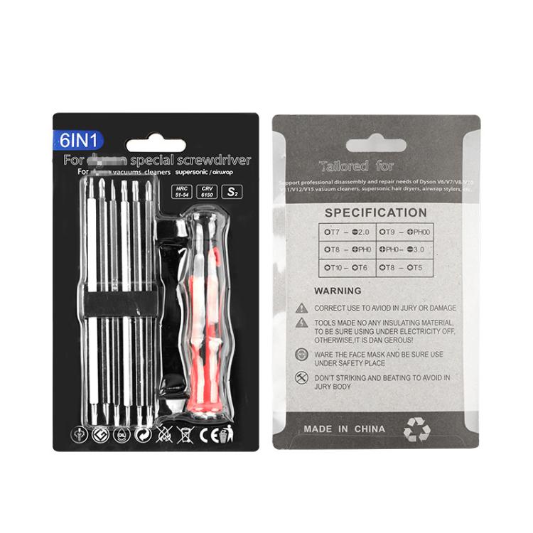 For Dyson Hair Dryers Vacuum Cleaners Repair Disassembly Screwdrivers, 6 in 1