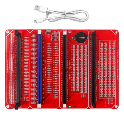 For DDR3 / DDR4 UDMM / Desktop DDR5 / Server DDR5 Memory Modules 4 In 1 Tester With LED Indicator, 4 In 1