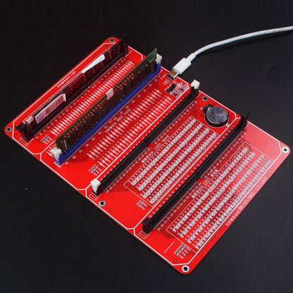 For DDR3 / DDR4 UDMM / Desktop DDR5 / Server DDR5 Memory Modules 4 In 1 Tester With LED Indicator, 4 In 1