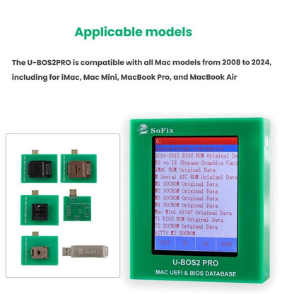 For Macbook 2008-2024 Series 8pcs /Set Motherboard Repair Unlock Tool, SoFix U-BOS2 Pro
