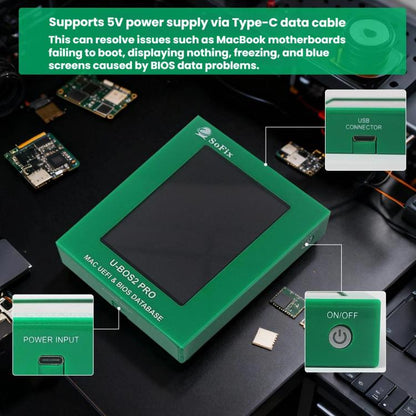 For Macbook 2008-2024 Series 8pcs /Set Motherboard Repair Unlock Tool, SoFix U-BOS2 Pro