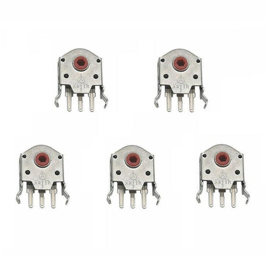 Kailh 5pcs Red Core Dustproof Mouse Scroll Wheel Encoder, 7mm, 9mm, 10mm, 11mm