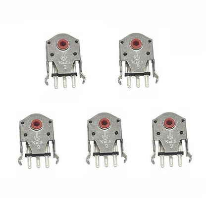 Kailh 5pcs Red Core Dustproof Mouse Scroll Wheel Encoder, 7mm, 9mm, 10mm, 11mm