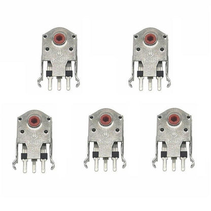 Kailh 5pcs Red Core Dustproof Mouse Scroll Wheel Encoder, 7mm, 9mm, 10mm, 11mm