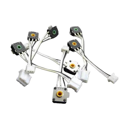 TTC Encoder Cable For Mouse Roller Mouse Repair Replacement Parts, Left Clip With Cable, Right Clip With Cable, Left Clip No Cable, Right Clip No Cable