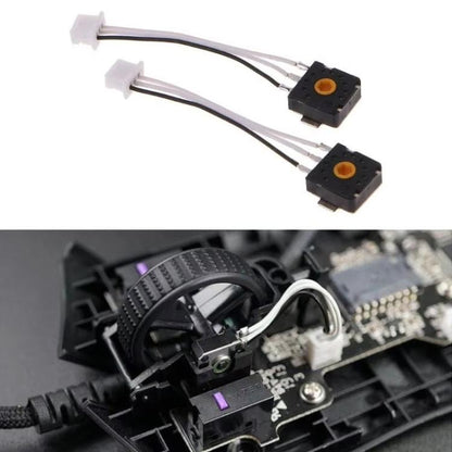 TTC Encoder Cable For Mouse Roller Mouse Repair Replacement Parts, Left Clip With Cable, Right Clip With Cable, Left Clip No Cable, Right Clip No Cable
