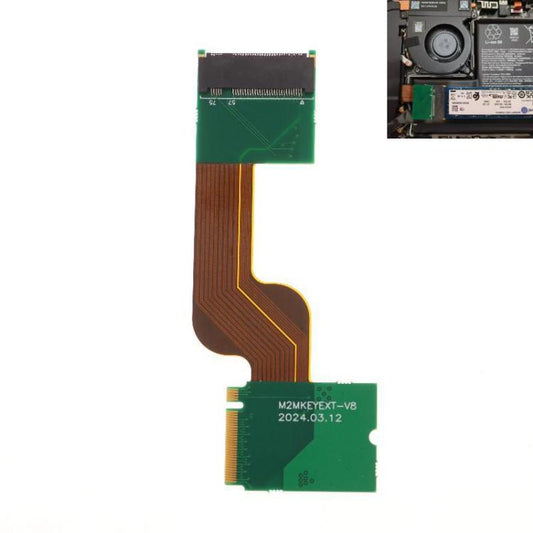 For Steam Deck OLED SSD Adapter Flexible Ribbon Cable to Convert 2230 M.2 to 2280 for Enhanced Storage
