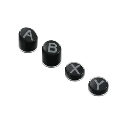 GuliKit NS62 Controller Keycap Set for KK3 / ES / TT Series Switch-Style Layout Replacement ABXY Buttons with Metal Keypuller, NS62 Gray, NS62 Black
