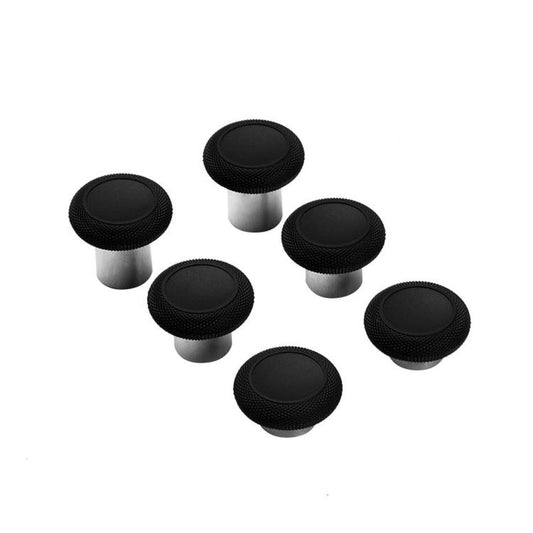 GuliKit NS34 King Kong Ring Thumbstick Kit 6-in-1 Replacement Joystick Caps with 3 Heights Compatible with GuliKit KingKong Controller Series, NS34 Black, NS34 Gray