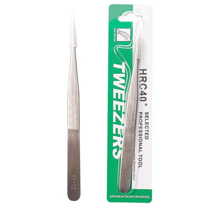 Stainless Steel Anti-Static Tweezers For Phone Repair Multi-Purpose Tweezers For Jewelry Picking & Bird Nest Cleaning, ST-10, ST-11, ST-12, ST-13, ST-14, ST-15, ST-16, ST-17, ST-18