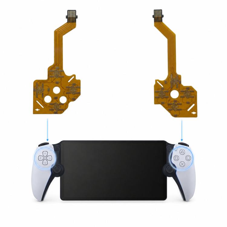 For PlayStation Portal Button Ribbon Flex Cable Replacement Conductive Film Keypad Cable, Left Side, Right Side, Left & Right Side