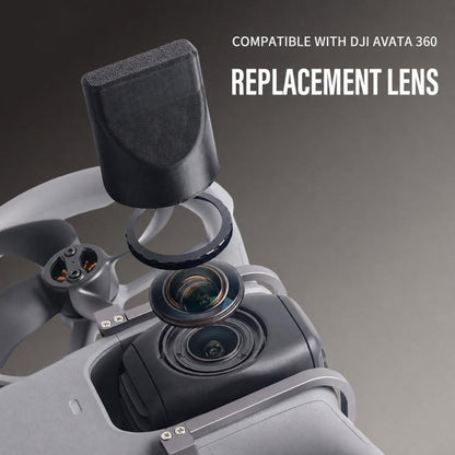For DJI Avata 360 Replacement Lens Kit Optical Glass Camera Lens Cover Repair with Removal Wrench Tool, 1 Set, 2 Sets