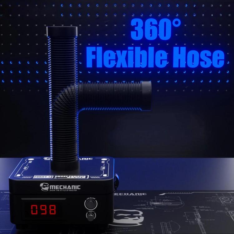 MECHANIC PURIFY-5 Desktop Soldering Smoke Absorber For Repair Odor Removal Fume Extractor, EU Plug, US Plug