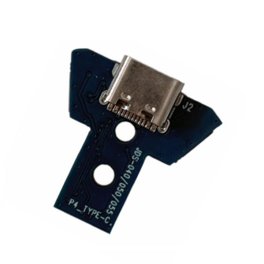 For PS4 Controller USB-C / Type-C Charging Port Board JDS-040/050/055 Power Socket Repair Mod Kit, No Cable, with Cable