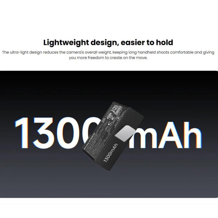 For Insta360 X6 Original Lite Battery 1300mAh, 1300mAh Lite Battery