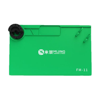 MIJING Heat Resistant Silicone Soldering Mat Anti-Static Electronics Repair Work Pad, 79x30cm Green, 45x28cm Green, 45x28cm Gray