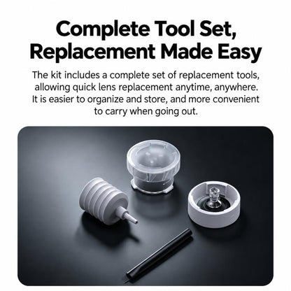For Insta360 X6 Replacement Double Lens Kit Optical Glass Lens Repair Set with Disassembly Tool