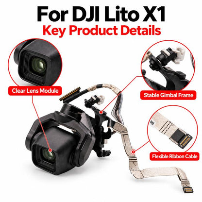For DJI Lito X1 Gimbal Camera Assembly Including Lens Salvaged Part For Repair