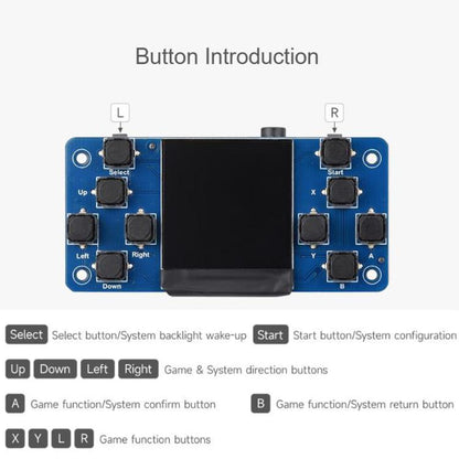1.3 inch LCD Game Console For Raspberry Pi 240x240 Resolution Integrated ST7789 Driver Chip SPI Communication, WAVESHARE 29421, WAVESHARE 29422