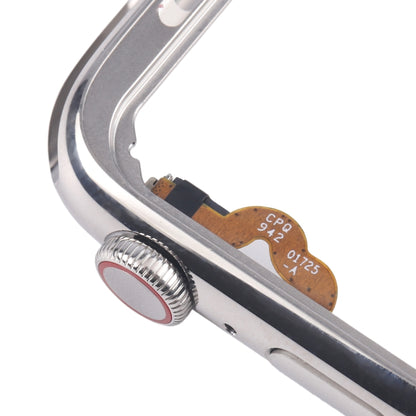 For Apple Watch Series 4 44mm LTE Stainless Steel Middle Frame Bezel Plate with Crown Spin Axis Flex Cable, For Apple Watch Series 4 44mm LTE(Stainless Steel)