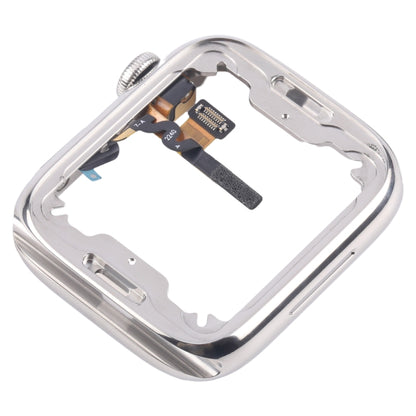 For Apple Watch Series 7 / 8 / 9 41mm LTE Stainless Steel Middle Frame Bezel Plate with Crown Spin Axis Flex Cable, For Apple Watch Series 7 / 8 / 9 41mm LTE(Stainless Steel)